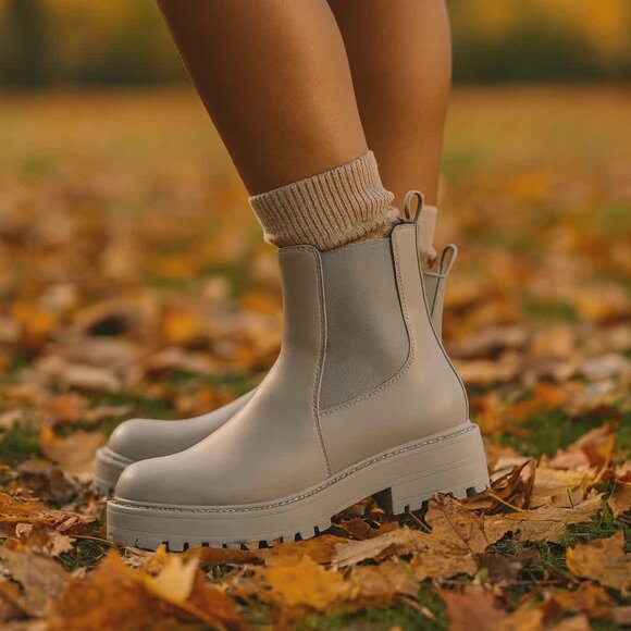 Sam Edelman Laguna Women's Modern Lug Boots New NWOB Sz 9.5 M $170 Booties Shoes - Picture 1 of 6